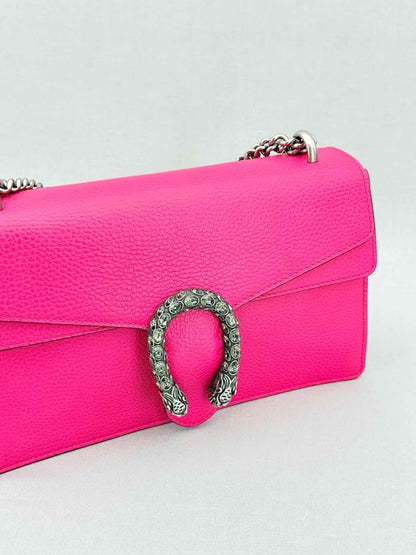 Pre - loved GUCCI Dionysus Fuchsia Shoulder Bag at Reems Closet