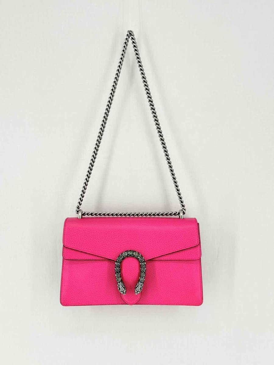 Pre - loved GUCCI Dionysus Fuchsia Shoulder Bag at Reems Closet