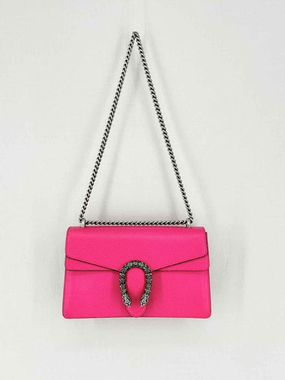 Pre - loved GUCCI Dionysus Fuchsia Shoulder Bag at Reems Closet