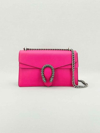 Pre - loved GUCCI Dionysus Fuchsia Shoulder Bag at Reems Closet