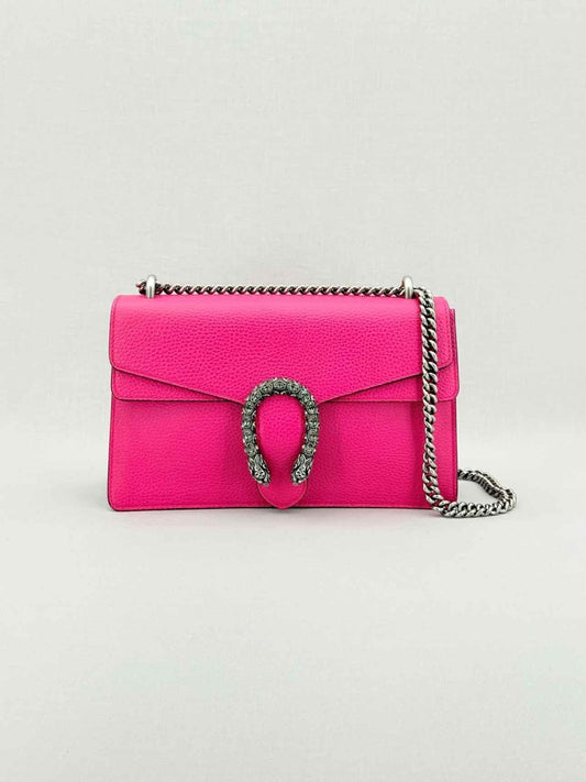 Pre - loved GUCCI Dionysus Fuchsia Shoulder Bag at Reems Closet