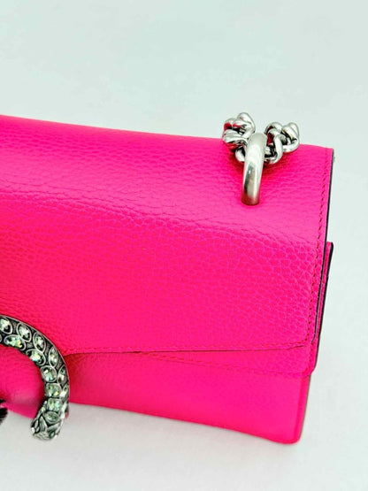 Pre - loved GUCCI Dionysus Fuchsia Shoulder Bag at Reems Closet
