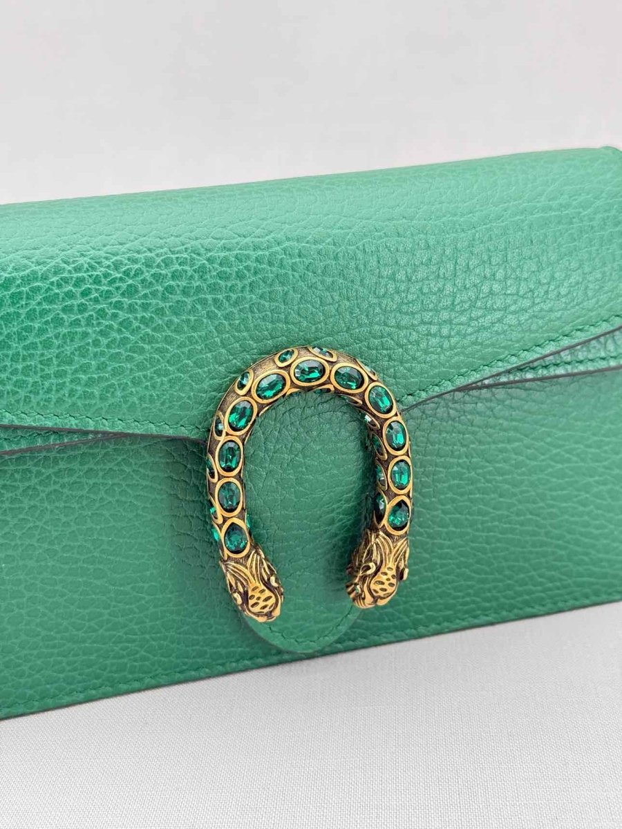 Pre - loved GUCCI Dionysus Green Crossbody at Reems Closet