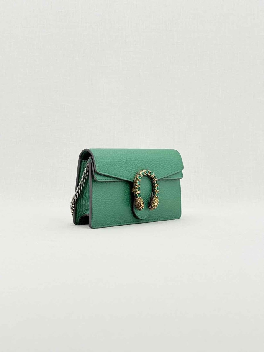 Pre - loved GUCCI Dionysus Green Crossbody at Reems Closet
