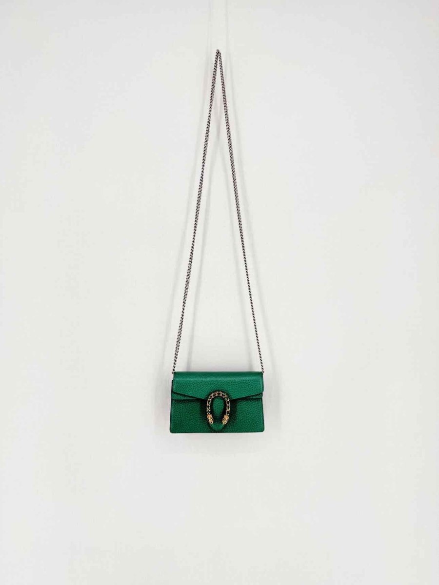 Pre - loved GUCCI Dionysus Green Crossbody at Reems Closet