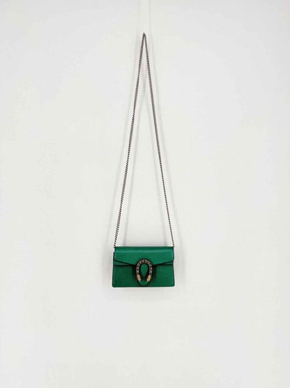 Pre - loved GUCCI Dionysus Green Crossbody at Reems Closet
