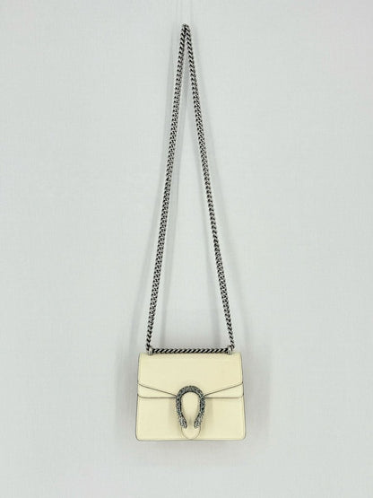 Pre - loved GUCCI Dionysus White Shoulder Bag at Reems Closet