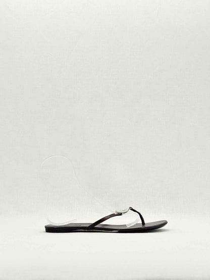 Pre - loved GUCCI Double G Black Size EU 37.5 Sandals at Reems Closet