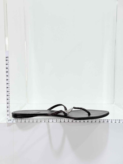 Pre - loved GUCCI Double G Black Size EU 37.5 Sandals at Reems Closet