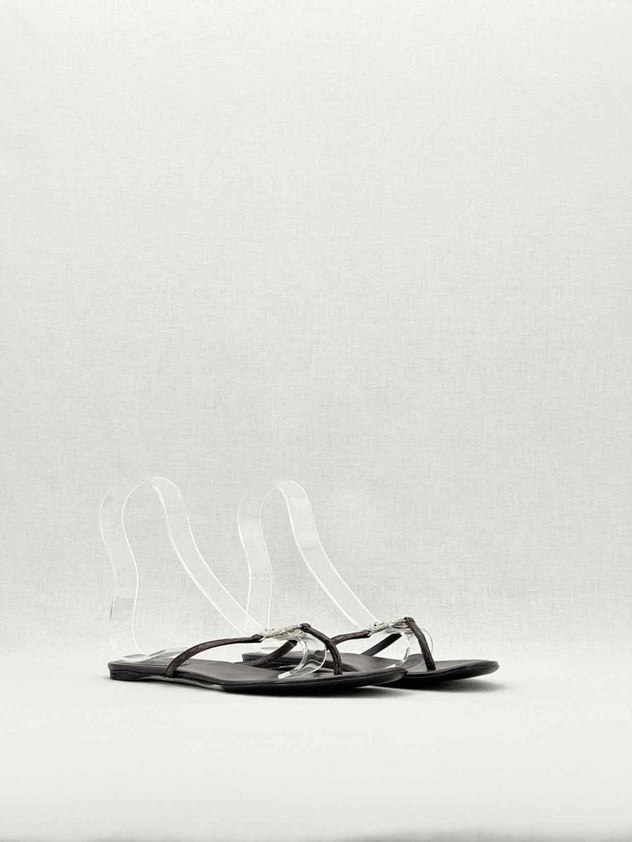 Pre - loved GUCCI Double G Black Size EU 37.5 Sandals at Reems Closet