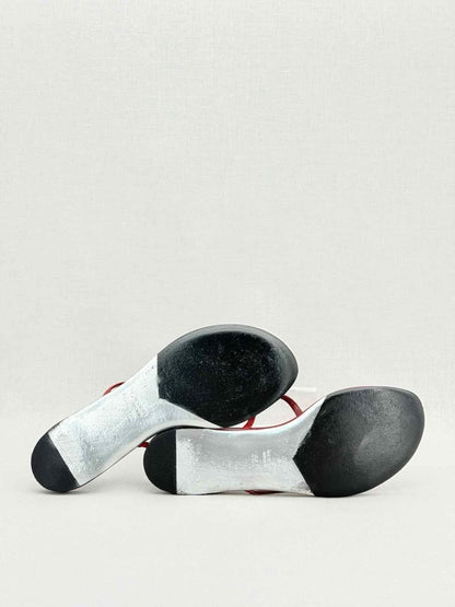 Pre - loved GUCCI Double G Red Size EU 38.5 Flats at Reems Closet