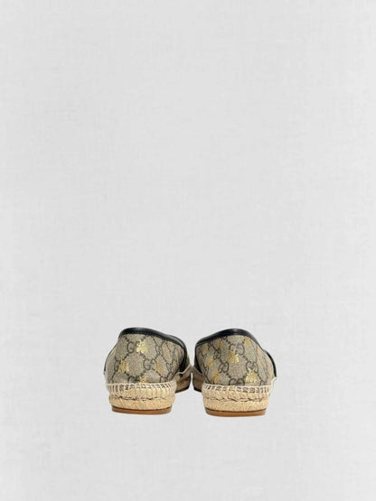 Pre - loved GUCCI Espadrille Beige & Brown Size EU 36 Flats at Reems Closet