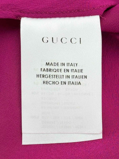 Pre - loved GUCCI Fuchsia Size US 2 T-shirt at Reems Closet