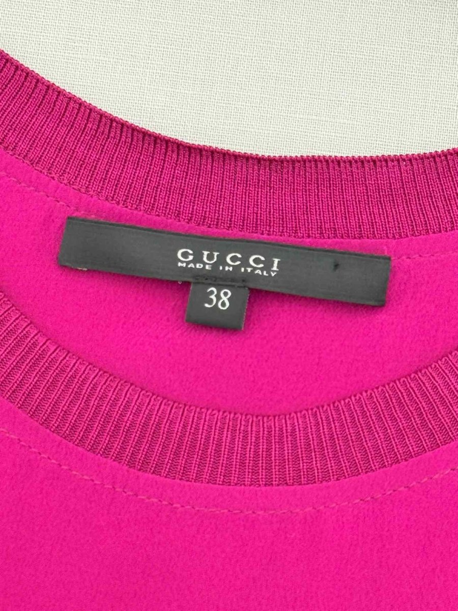 Pre - loved GUCCI Fuchsia Size US 2 T-shirt at Reems Closet