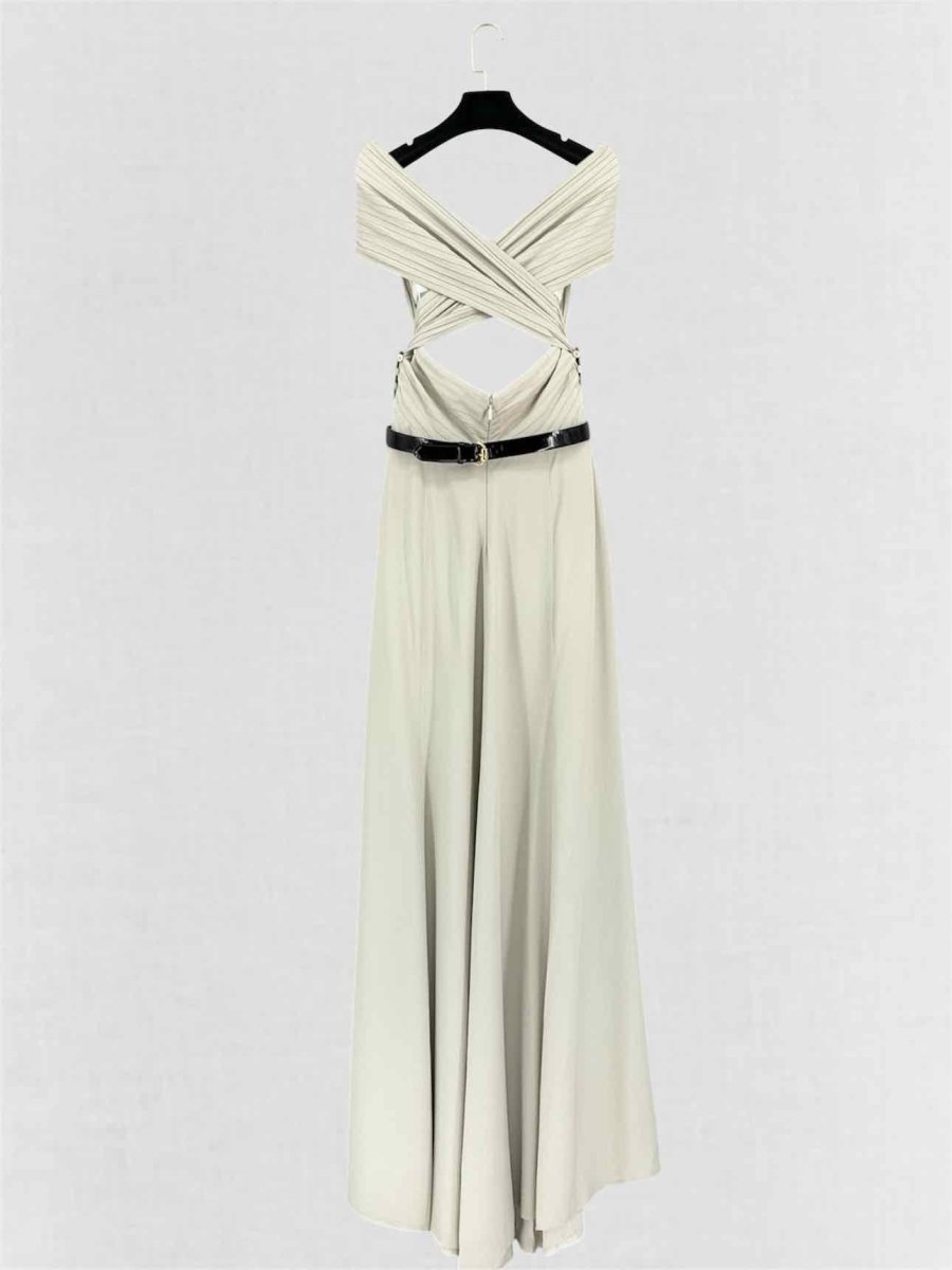 Pre-loved GUCCI F/W 2007 Grey Size US 6 Long Dress at Reems Closet