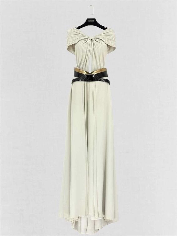 Pre-loved GUCCI F/W 2007 Grey Size US 6 Long Dress at Reems Closet