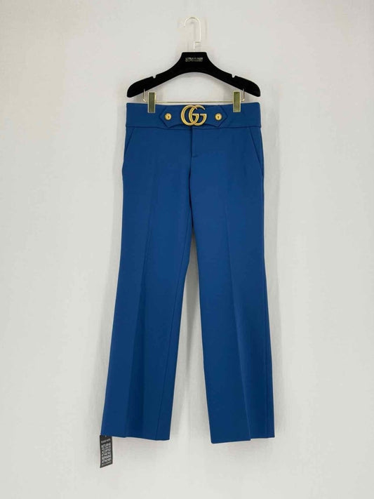 Pre - loved GUCCI G Logo Blue Size US 6 Pants at Reems Closet