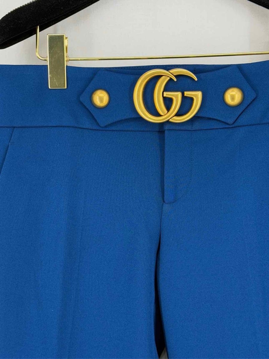 Pre - loved GUCCI G Logo Blue Size US 6 Pants at Reems Closet