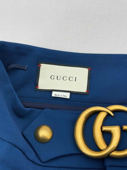 Pre - loved GUCCI G Logo Blue Size US 6 Pants at Reems Closet