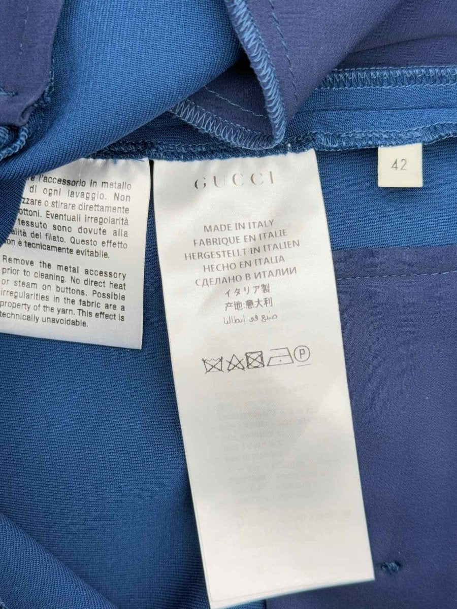 Pre - loved GUCCI G Logo Blue Size US 6 Pants at Reems Closet