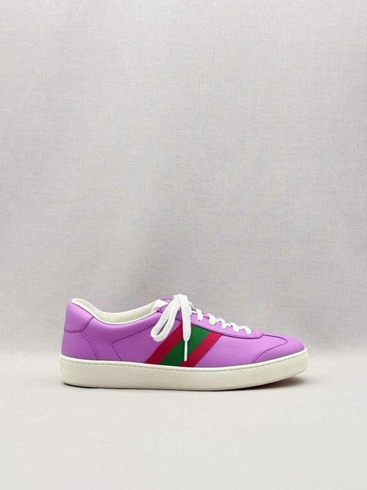 Pre-loved GUCCI G74 Purple Web Stripe Size EU 38 Sneakers at Reems Closet