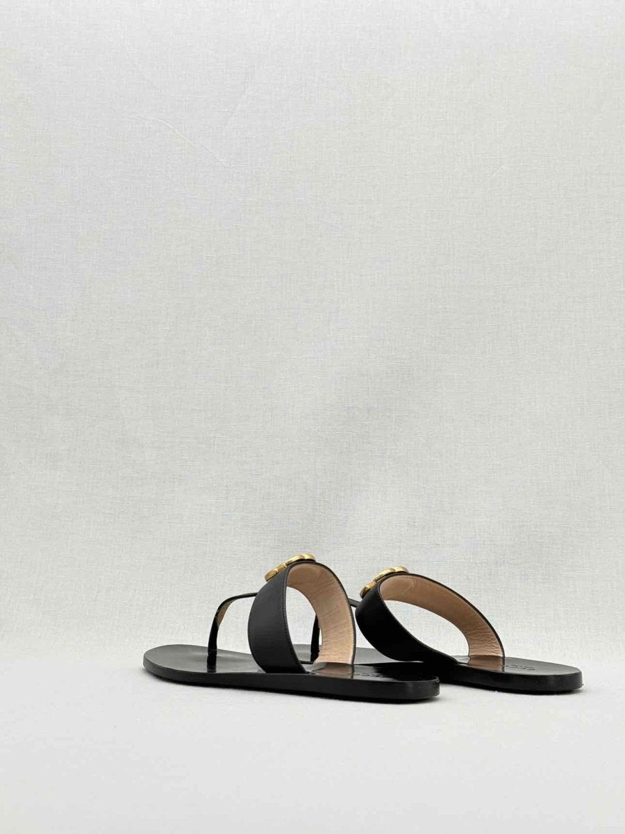 Pre - loved GUCCI GG Black Size EU 37.5 Flats at Reems Closet