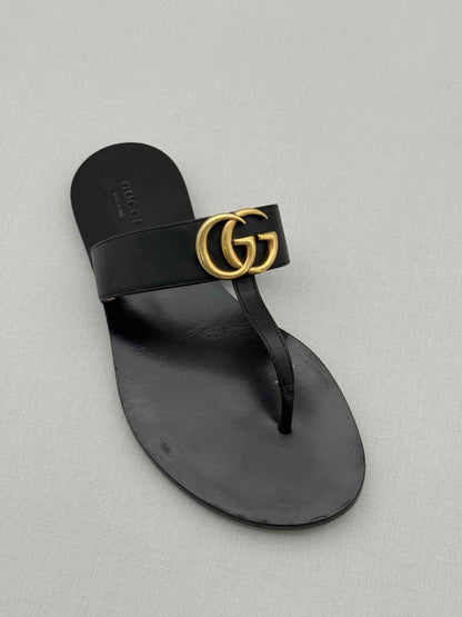 Pre - loved GUCCI GG Black Size EU 37.5 Flats at Reems Closet