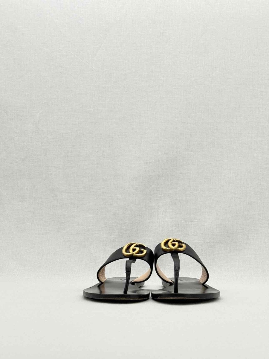 Pre - loved GUCCI GG Black Size EU 37.5 Flats at Reems Closet