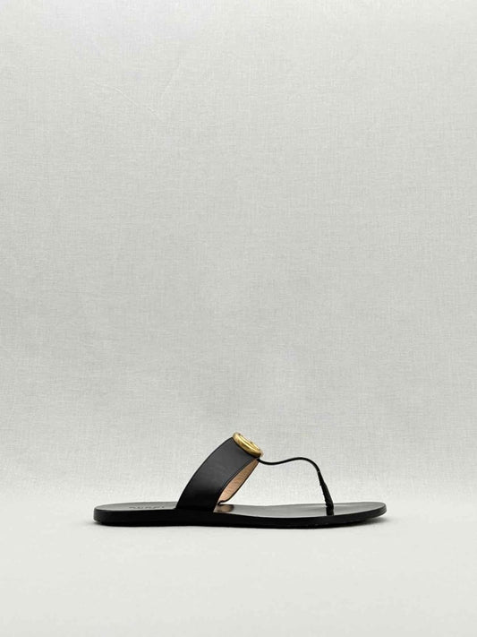 Pre - loved GUCCI GG Black Size EU 37.5 Flats at Reems Closet