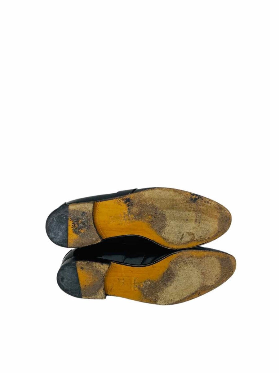 Pre-loved GUCCI GG Logo Black Size EU 42.5 Loafers at Reems Closet