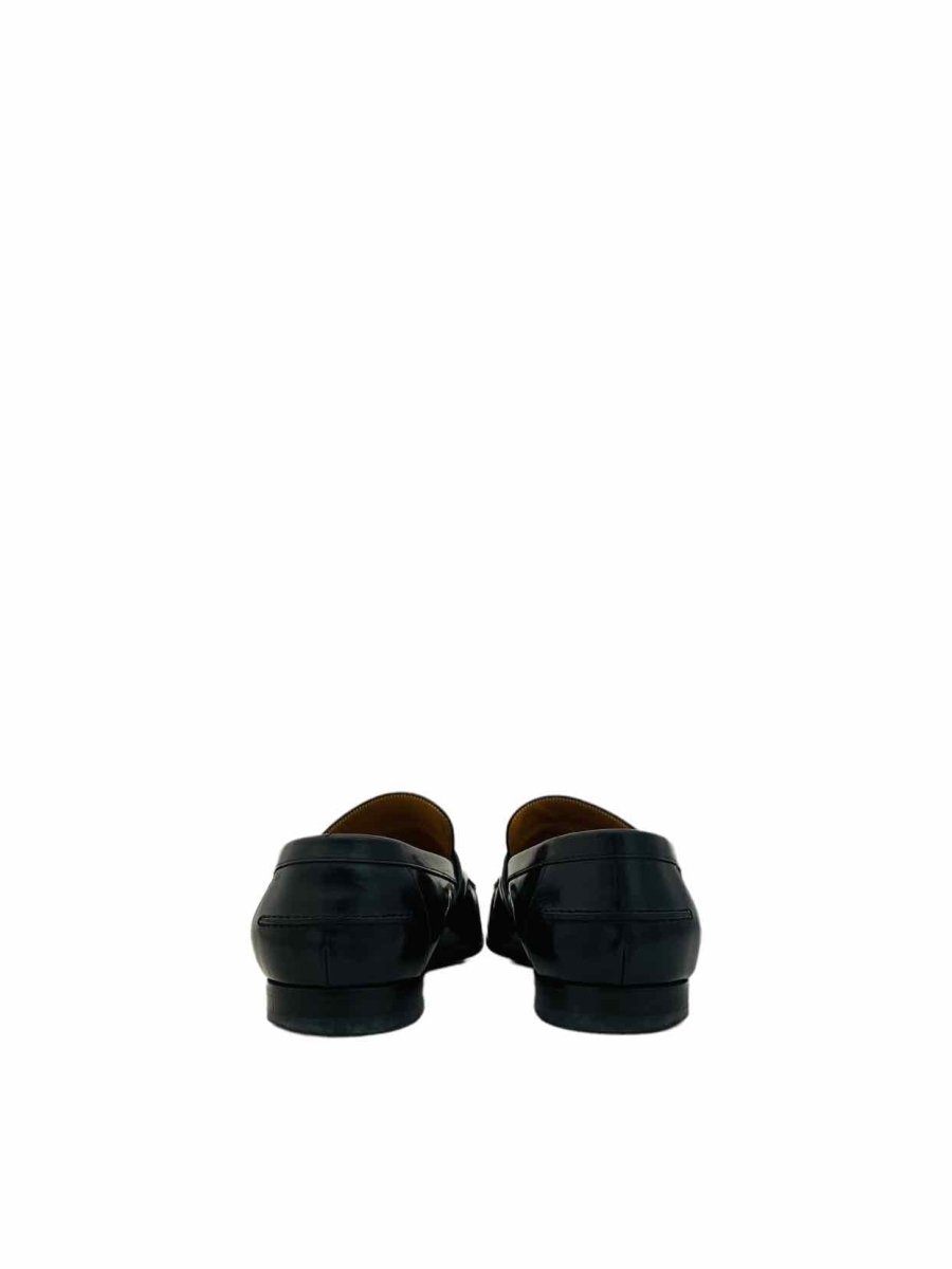 Pre-loved GUCCI GG Logo Black Size EU 42.5 Loafers at Reems Closet