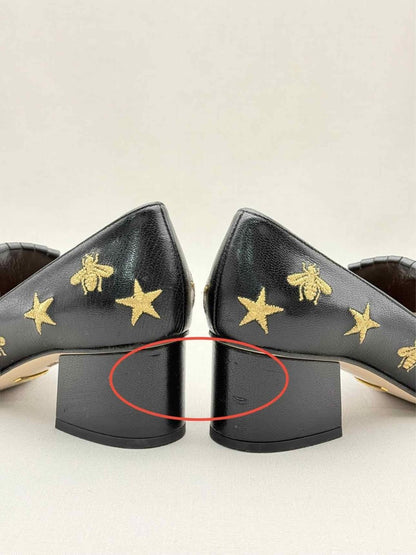 Pre - loved GUCCI GG Marmont fringed Black Size EU 35 Pumps at Reems Closet