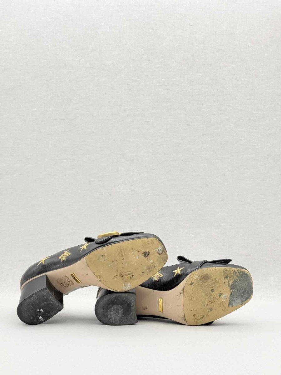 Pre - loved GUCCI GG Marmont fringed Black Size EU 35 Pumps at Reems Closet