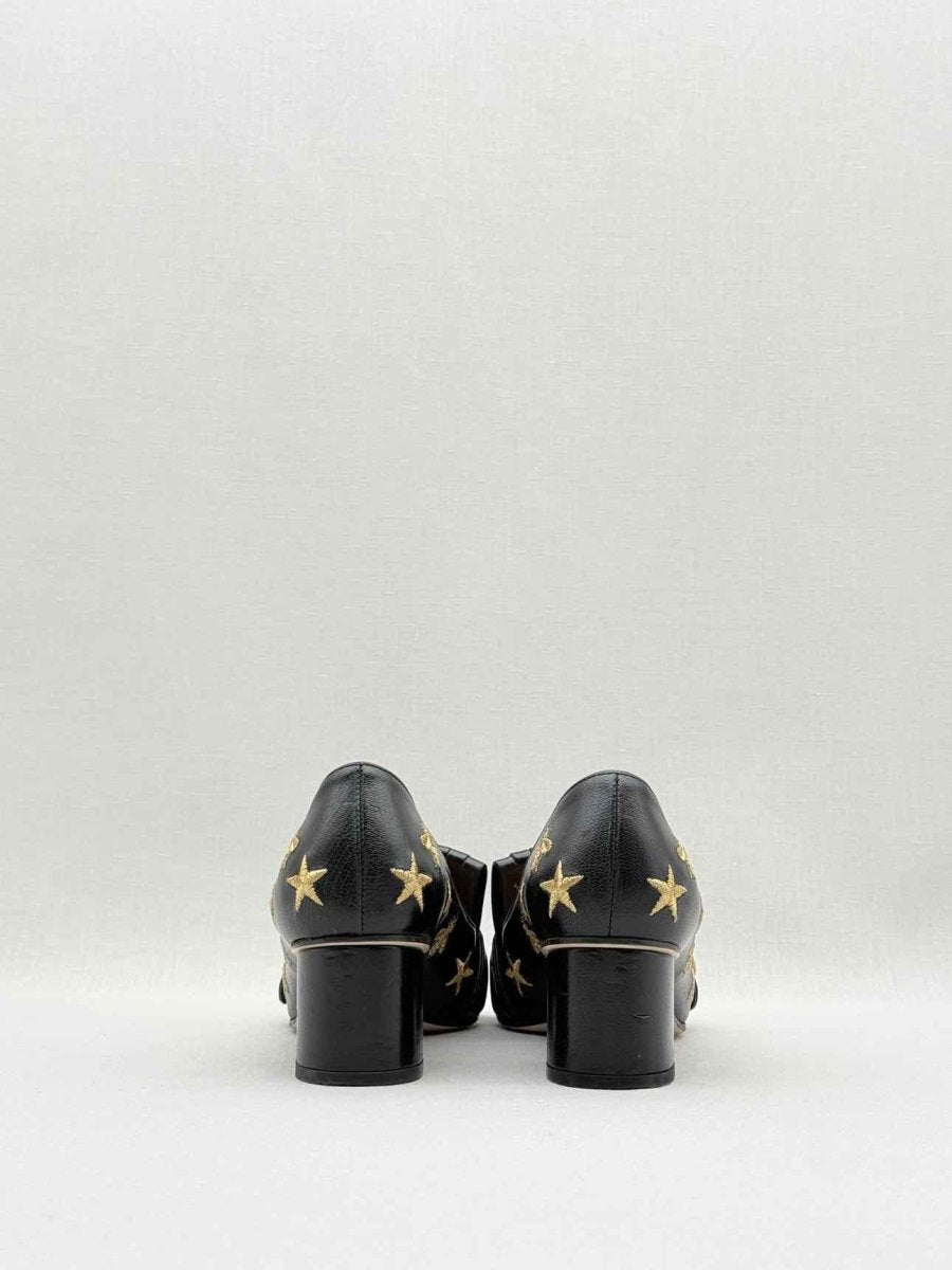 Pre - loved GUCCI GG Marmont fringed Black Size EU 35 Pumps at Reems Closet