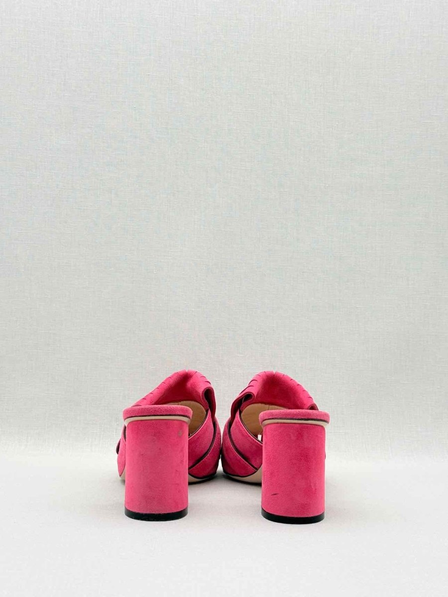 Pre - loved GUCCI GG Marmont Pink Size EU 35 Mules at Reems Closet