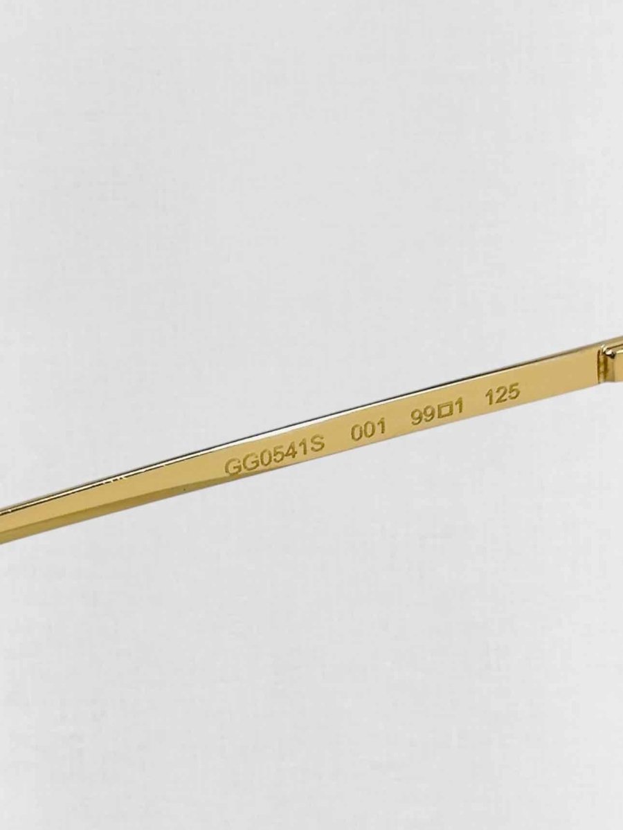 Pre - loved GUCCI Gold Tone Sunglasses at Reems Closet