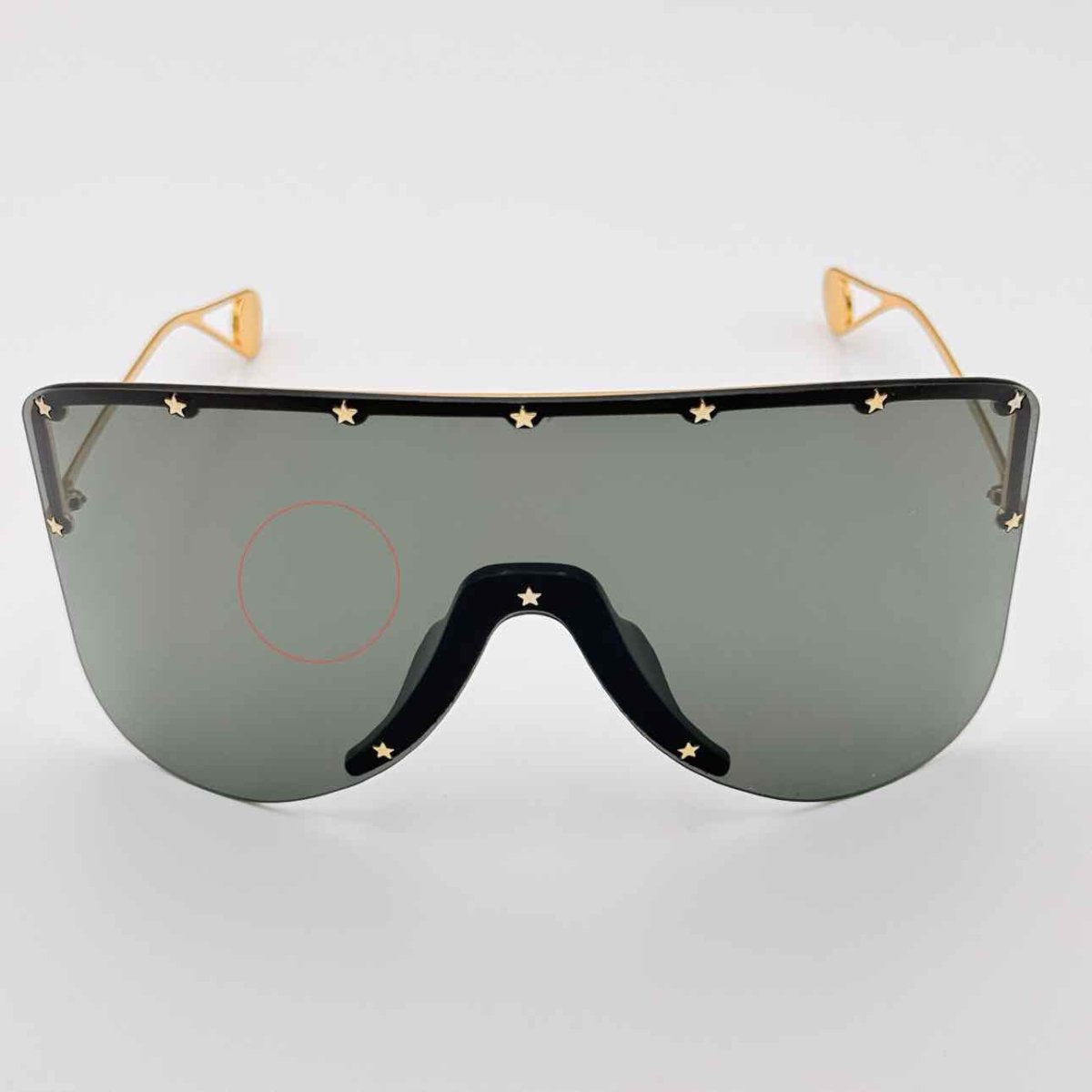 Pre - loved GUCCI Gold Tone Sunglasses at Reems Closet