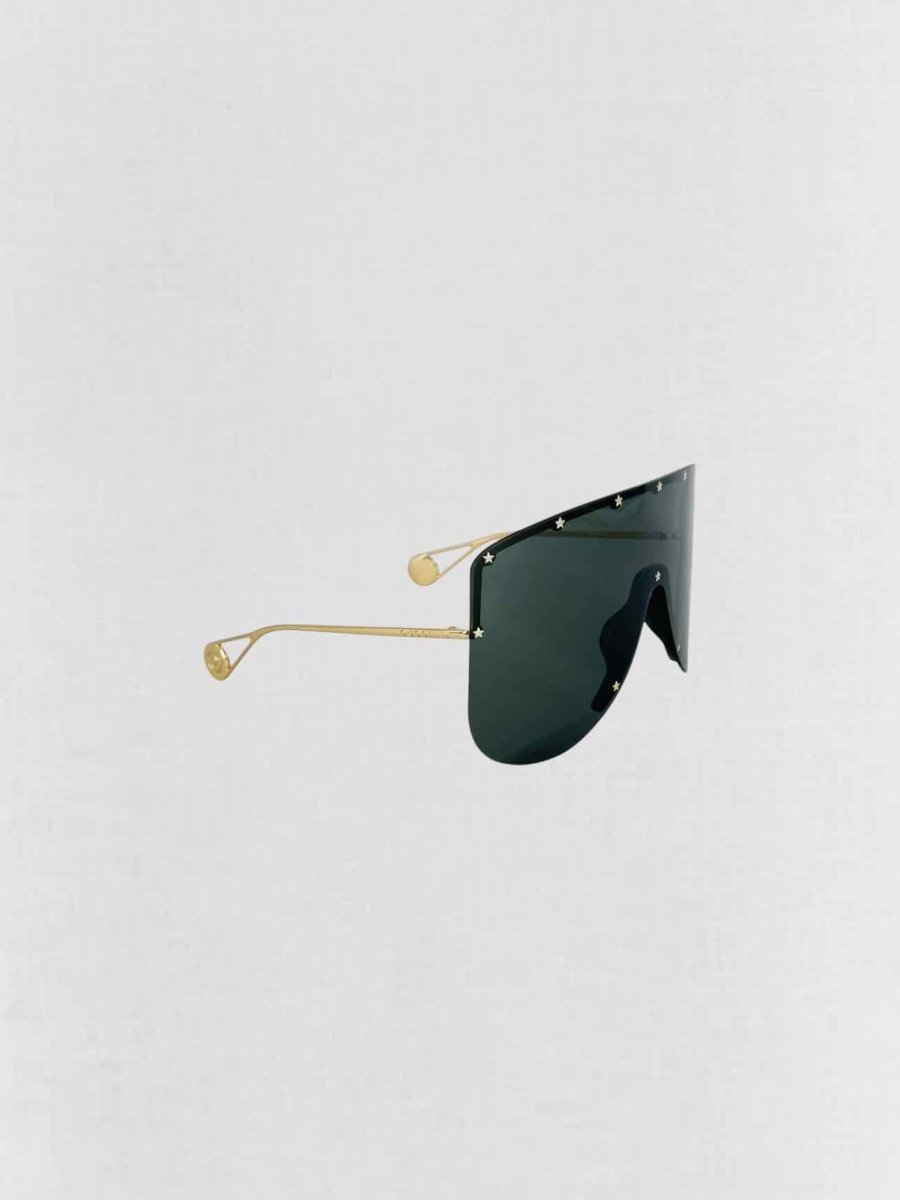 Pre - loved GUCCI Gold Tone Sunglasses at Reems Closet
