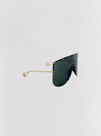 Pre - loved GUCCI Gold Tone Sunglasses at Reems Closet