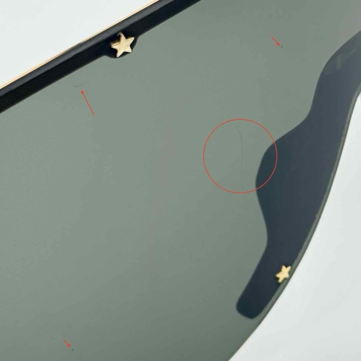 Pre - loved GUCCI Gold Tone Sunglasses at Reems Closet