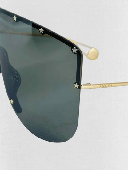 Pre - loved GUCCI Gold Tone Sunglasses at Reems Closet