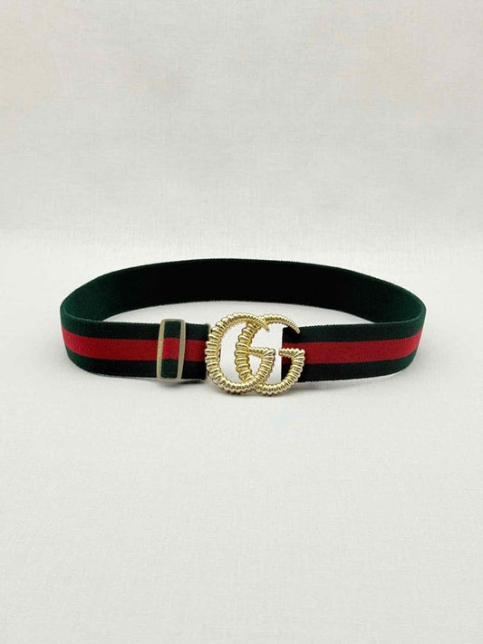 Pre - loved GUCCI Green & Red Belt at Reems Closet