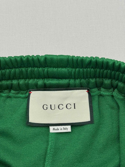 Pre - loved GUCCI Green Web Stripe Size US 0 Pants at Reems Closet