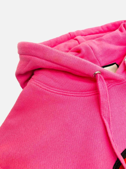 Pre - loved GUCCI Hoodie Pink GG Apple Print Sweatshirt at Reems Closet