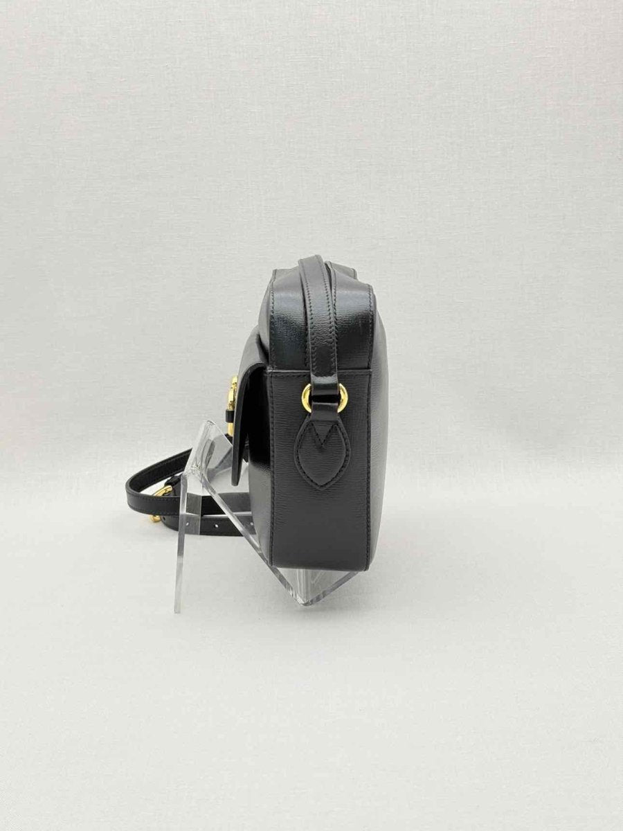 Pre-loved GUCCI Horsebit 1955 Black Shoulder Bag at Reems Closet