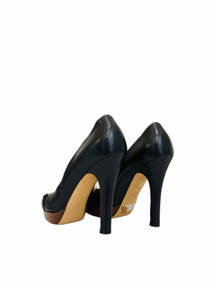 Pre - loved GUCCI Horsebit Black Pumps 36 at Reems Closet