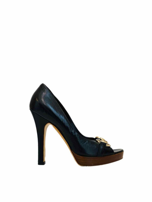 Pre - loved GUCCI Horsebit Black Pumps 36 at Reems Closet