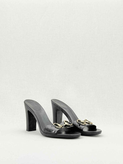 Pre - loved GUCCI Horsebit Black Size EU 39 Mules at Reems Closet