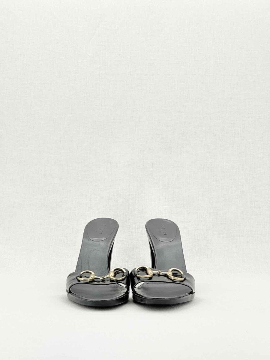 Pre - loved GUCCI Horsebit Black Size EU 39 Mules at Reems Closet
