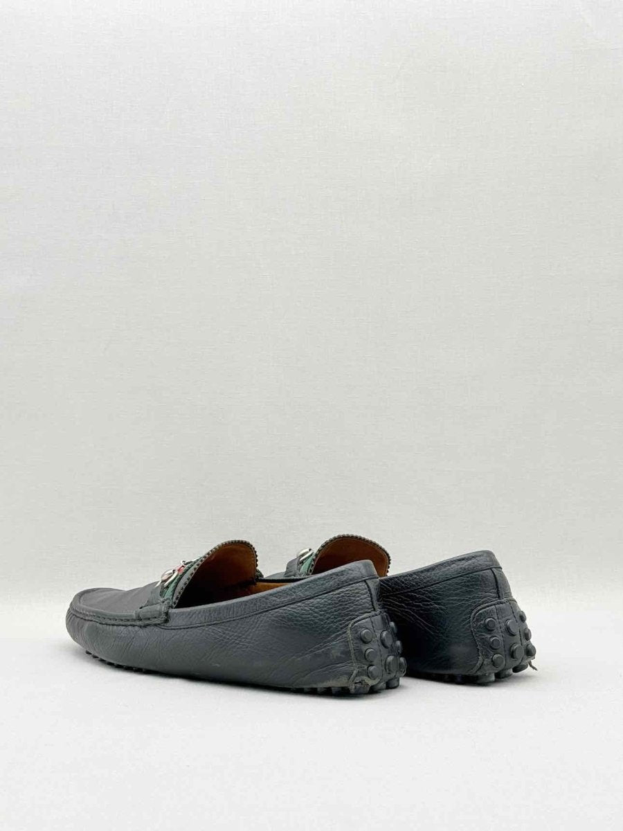 Pre - loved GUCCI Horsebit Black Size EU 46 Flats at Reems Closet